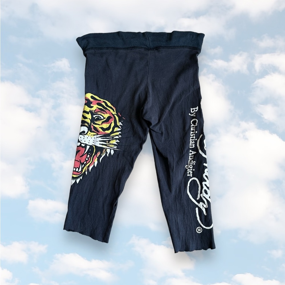Vintage Y2K Ed Hardy Authentic Tiger Womens Bike Shorts Pants Audigier (AS IS)